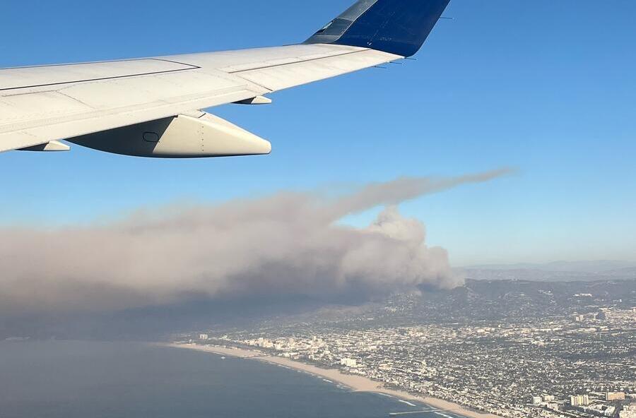 Aerial photo of 2025 Los Angeles Fire/Lily Oglesby
