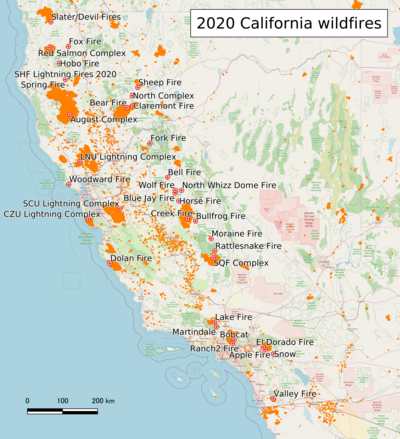 Wildfires in California